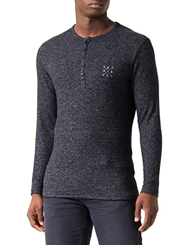 KEY LARGO Herren Target Button Sweatshirt, Carbon Black (1121), M von KEY LARGO