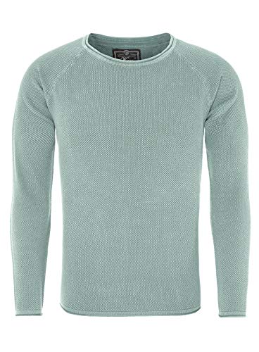 KEY LARGO Herren Thomas Round Neck Pullover, Faded Moss (1541), S von KEY LARGO