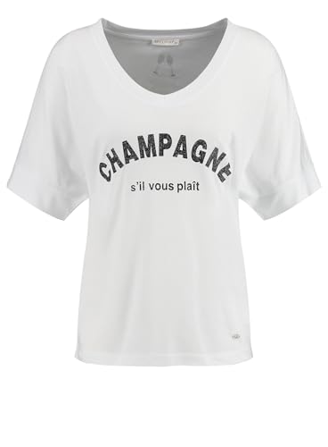 KEY LARGO Damen Champagne V-Neck T-Shirt, White (1000), S EU von KEY LARGO