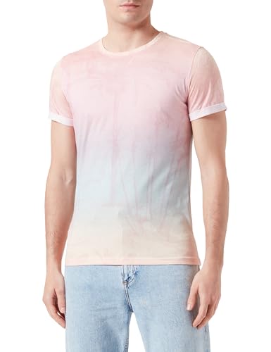 KEYLARGO Herren MT Amalfi Round T-Shirt, Rose (1330), L von KEY LARGO