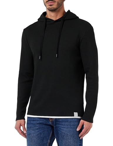 Key Largo Herren Santiago Hoodie Kapuzenpullover, Black (1100), L EU von KEY LARGO