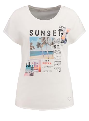 KEY LARGO Damen Sunset Round T-Shirt, White (1000), S EU von KEY LARGO
