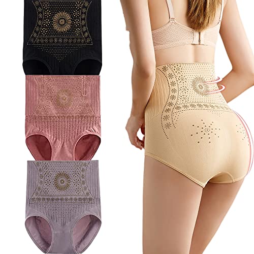 KEYULI Ionsculpt Turmalin-Faser-Slips, Graphen-Waben-Body Shaping-Slips für Frauen, einzigartiger Fiber Restoration Shaper (XX-Large,3 STÜCKE C) von KEYULI