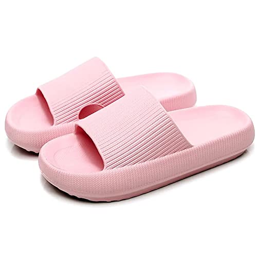 KEYUSHOP Cozislides Original Badeschuhe Damen Herren Kinder Super Weich Schlappi Schlappen Rutschfest Badelatschen Sommer Wolkenschuhe Hausschuhe Cozy Slides Plattform Badeschlappen Strand Flip Flops von KEYUSHOP