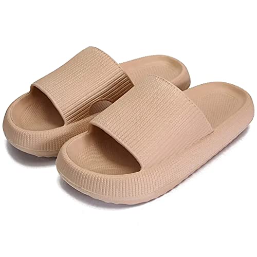 KEYUSHOP Cozislides Original Badeschuhe Damen Herren Kinder Super Weich Schlappi Schlappen rutschfest Badelatschen Sommer Wolkenschuhe Hausschuhe Cozy Slides Plattform Badeschlappen Strand Flip Flops von KEYUSHOP