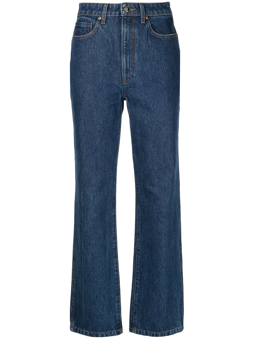 KHAITE The Abigail Straight-Leg-Jeans - Blau von KHAITE