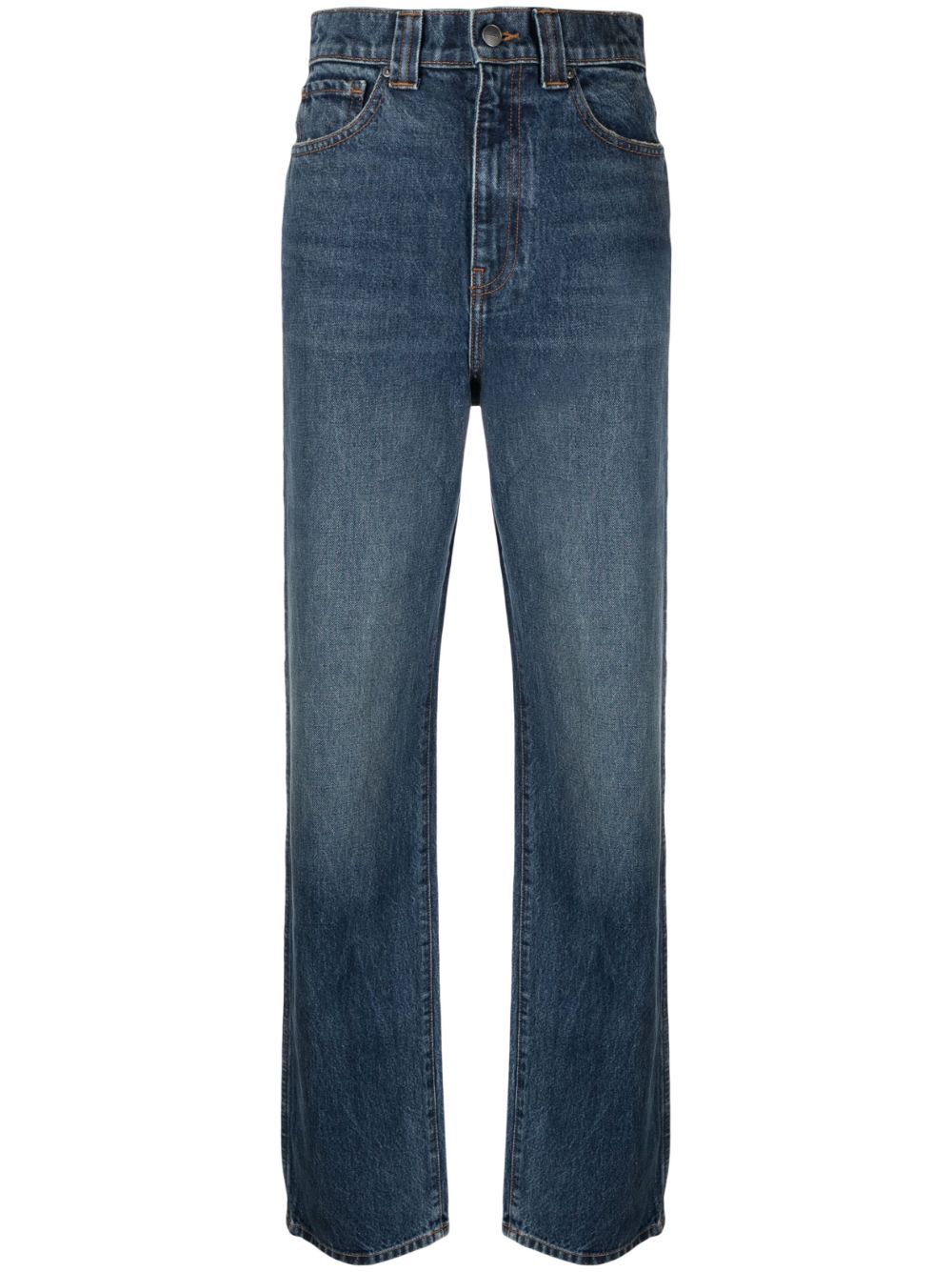 KHAITE Albi Jeans mit geradem Bein - Blau von KHAITE