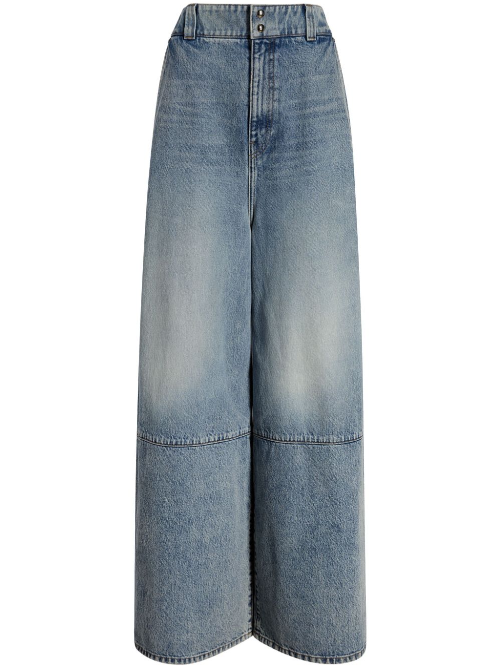 KHAITE Weite Isla High-Rise-Jeans - Blau von KHAITE