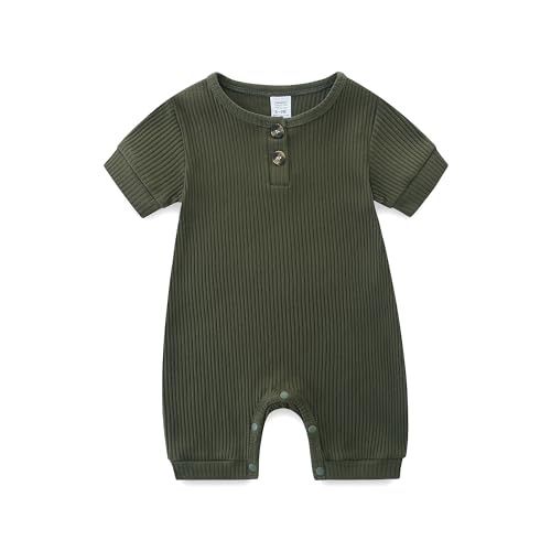 KIDDLETOWN Baby Strampler Neugeborene, Unisex Kurzarm Baby Schlafanzug, Baby Kleidung Jungen Mädchen Sommer Outfit, Kurzarm Schlafstrampler Schlafanzug, Kurz Baby Schlafanzug für 0-12 Monate KIDDLETOWN Baby Strampler Neugeborene, Unisex Kurzarm Baby Schlafanzug, Baby Kleidung Jungen Mädchen Sommer Outfit, Kurzarm Schlafstrampler Schlafanzug, Kurz Baby Schlafanzug für 0-12 Monate von KIDDLETOWN