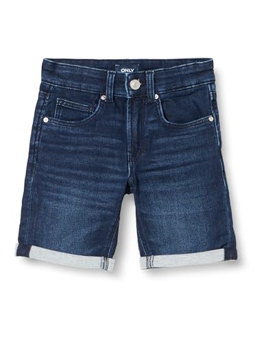 KIDS ONLY Jungen KOBPLY Shorts Jog PIM3199 NOOS Jeansshorts, Dark Blue Denim, 164 cm von KIDS ONLY