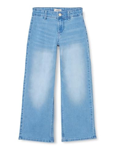 KIDS ONLY Mädchen Kogsylvie Clean Wide Leg Lb DNM PIM Noos Jeanshose, Light Blue Denim, 128 EU von KIDS ONLY