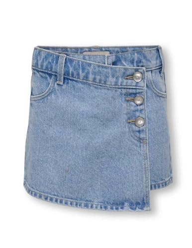 KIDS ONLY Mädchen Kogjenny Skort DNM Pim020 Hosenrock, Light Blue Denim, 128 EU von KIDS ONLY