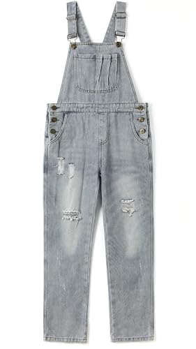 KIDSCOOL SPACE Mädchen-Denim-Latzhose,Little Big Kid Zerrissene Jeans-Arbeitskleidung,Hellgrau,8-9 Jahre KIDSCOOL SPACE Mädchen-Denim-Latzhose,Little Big Kid Zerrissene Jeans-Arbeitskleidung,Hellgrau,8-9 Jahre von KIDSCOOL SPACE