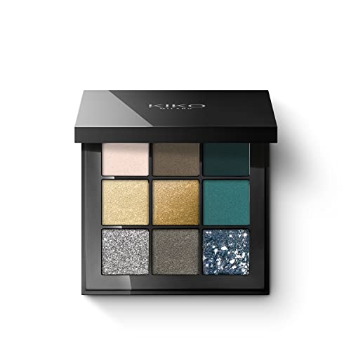 KIKO Milano Glamour Multi Finish Palette 06 | Palette Mit 9 Lidschatten Mit Verschiedenen Finishes von KIKO