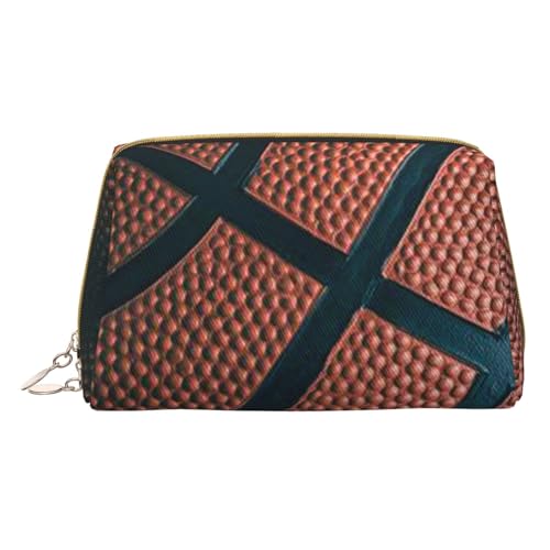 Basketball-/Sport-Make-up-Tasche für Reisen, Leder-Kosmetiktasche, tragbare Kulturbeutel, Organizer für Damen/Herren, Basketball Sport, Einheitsgröße von KIROJA