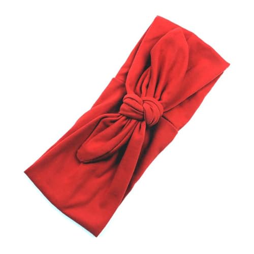 KIXZSAZ Stirnband Solid Bow Knot Sport Flexibel Breite Weichheit Schweißband Geknotete Hasenohren Wickeln Styling Kopfbedeckung Laufen, Rot KIXZSAZ Stirnband Solid Bow Knot Sport Flexibel Breite Weichheit Schweißband Geknotete Hasenohren Wickeln Styling Kopfbedeckung Laufen, Rot von KIXZSAZ