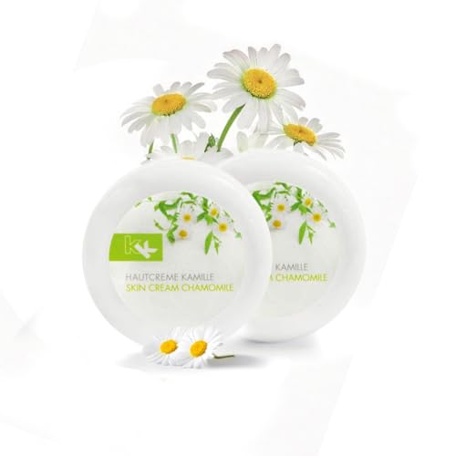 KK Hautcreme trockene Haut, 2x 100 ml, Dose mit 2x Kamille, Körpercreme Damen und Herren, schnell einziehend, für alle Hauttypen KK Hautcreme trockene Haut, 2x 100 ml, Dose mit 2x Kamille, Körpercreme Damen und Herren, schnell einziehend, für alle Hauttypen von KK
