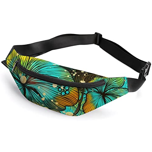 Bandana-Gürteltasche mit amerikanischer Flagge, für Erwachsene und Kinder, Sporttasche für Männer und Frauen, Abstrakte handgezeichnete Blumen, Einheitsgröße, Hüfttaschen Bandana-Gürteltasche mit amerikanischer Flagge, für Erwachsene und Kinder, Sporttasche für Männer und Frauen, Abstrakte handgezeichnete Blumen, Einheitsgröße, Hüfttaschen von KKKKKOUU