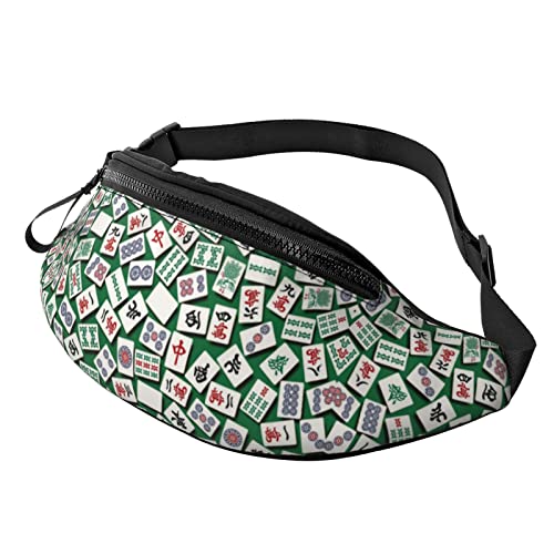 Bauchtasche, Mah Jongg Muster, stilvolle Hüfttasche, Mehrzweck-Rucksack für Damen und Herren, Schwarz , Einheitsgröße, Hüfttaschen Bauchtasche, Mah Jongg Muster, stilvolle Hüfttasche, Mehrzweck-Rucksack für Damen und Herren, Schwarz , Einheitsgröße, Hüfttaschen von KKKKKOUU