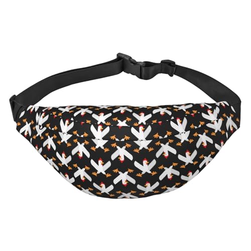 Bauchtasche für Damen und Herren, Salbeigrün mit Gänseblümchenmuster, große Umhängetasche, Gürteltasche für Workout, Wandern, Laufen, Reisen, Muster: Hahn, Einheitsgröße, Hüfttaschen Bauchtasche für Damen und Herren, Salbeigrün mit Gänseblümchenmuster, große Umhängetasche, Gürteltasche für Workout, Wandern, Laufen, Reisen, Muster: Hahn, Einheitsgröße, Hüfttaschen von KKKKKOUU