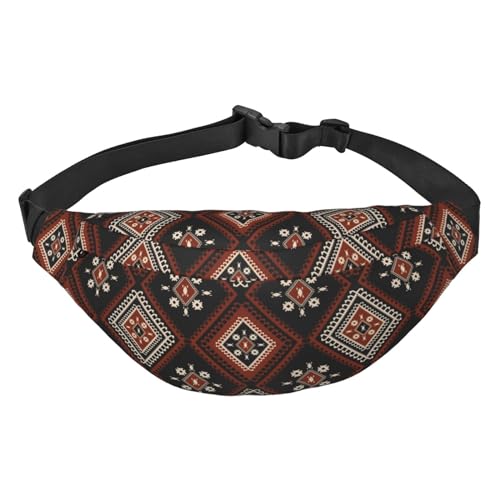 Bauchtasche für Damen und Herren, geometrische Boho-Diamanten, große Umhängetasche, Gürteltasche für Workout, Wandern, Laufen, Reisen, Einheitsgröße, Geometrische Boho-Diamanten, geometrische Bauchtasche für Damen und Herren, geometrische Boho-Diamanten, große Umhängetasche, Gürteltasche für Workout, Wandern, Laufen, Reisen, Einheitsgröße, Geometrische Boho-Diamanten, geometrische von KKKKKOUU