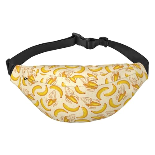 Bauchtasche für Damen und Herren, strukturiert, groß, für Workout, Wandern, Laufen, Reisen, Niedliche gelbe Bananen. Niedliche gelbe Bananen, Einheitsgröße, Hüfttaschen Bauchtasche für Damen und Herren, strukturiert, groß, für Workout, Wandern, Laufen, Reisen, Niedliche gelbe Bananen. Niedliche gelbe Bananen, Einheitsgröße, Hüfttaschen von KKKKKOUU