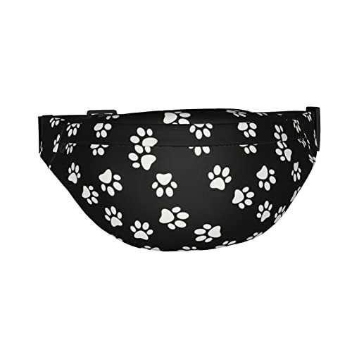 Bauchtasche mit Tierpfotenabdruck für Damen und Herren, verstellbar, lässig, für Sport, Reisen, Wandern, Laufen, Joggen, Schwarz , Einheitsgröße, Hüfttaschen Bauchtasche mit Tierpfotenabdruck für Damen und Herren, verstellbar, lässig, für Sport, Reisen, Wandern, Laufen, Joggen, Schwarz , Einheitsgröße, Hüfttaschen von KKKKKOUU