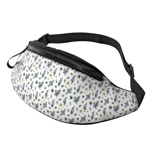 Crossbody Bauchtasche für Damen und Herren – Skizzenlinie, niedlicher Papagei, Laufgürteltasche, Reise-Hüfttasche für Damen und Herren, Schwarz , Einheitsgröße, Hüfttaschen Crossbody Bauchtasche für Damen und Herren – Skizzenlinie, niedlicher Papagei, Laufgürteltasche, Reise-Hüfttasche für Damen und Herren, Schwarz , Einheitsgröße, Hüfttaschen von KKKKKOUU