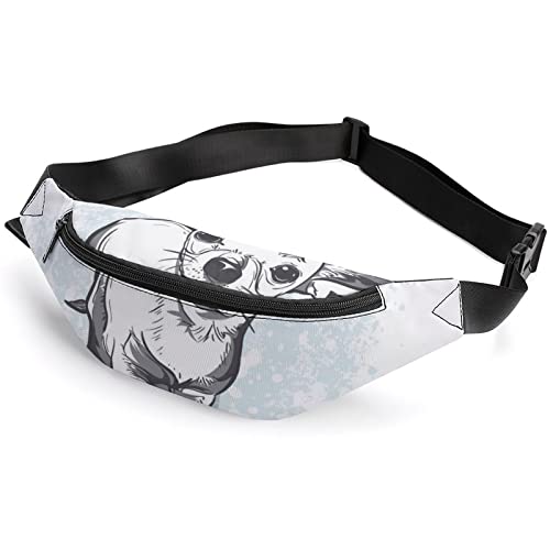 Fire Eagle Bauchtasche für Erwachsene und Kinder, Sport-Hüfttasche für Männer und Frauen, Lustiger Chihuahua-Welpe, Einheitsgröße, Hüfttaschen Fire Eagle Bauchtasche für Erwachsene und Kinder, Sport-Hüfttasche für Männer und Frauen, Lustiger Chihuahua-Welpe, Einheitsgröße, Hüfttaschen von KKKKKOUU