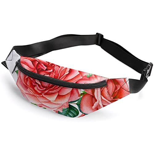 Grunge Bauchtasche für Erwachsene, Kinder, Sport, für Männer und Frauen, Blumen, rote Rosen, Flamingos, Einheitsgröße, Hüfttaschen Grunge Bauchtasche für Erwachsene, Kinder, Sport, für Männer und Frauen, Blumen, rote Rosen, Flamingos, Einheitsgröße, Hüfttaschen von KKKKKOUU