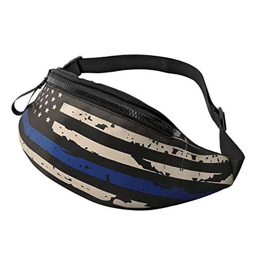 Gürteltasche für Damen und Herren, dünne Flagge, für Reisen, Wandern, Radfahren, Blau, Schwarz , Einheitsgröße, Hüfttaschen Gürteltasche für Damen und Herren, dünne Flagge, für Reisen, Wandern, Radfahren, Blau, Schwarz , Einheitsgröße, Hüfttaschen von KKKKKOUU