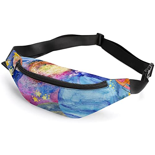 Gürteltasche für Erwachsene und Kinder, Motiv: Krabbe, Seepferdchen, Sport, für Männer und Frauen, Galaxy Moon Star Sun, Einheitsgröße, Hüfttaschen Gürteltasche für Erwachsene und Kinder, Motiv: Krabbe, Seepferdchen, Sport, für Männer und Frauen, Galaxy Moon Star Sun, Einheitsgröße, Hüfttaschen von KKKKKOUU