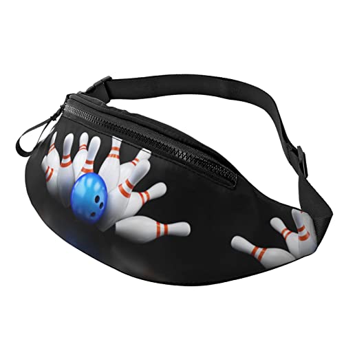 Gürteltasche mit Bowlingflaschen-Druck, stilvolle Hüfttasche, Mehrzweck-Tragerucksack für Damen und Herren, Schwarz , Einheitsgröße, Hüfttaschen Gürteltasche mit Bowlingflaschen-Druck, stilvolle Hüfttasche, Mehrzweck-Tragerucksack für Damen und Herren, Schwarz , Einheitsgröße, Hüfttaschen von KKKKKOUU