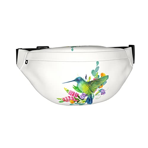 Gürteltasche mit Kolibri-Blumenmuster für Damen und Herren, verstellbar, lässig, für Sport, Reisen, Wandern, Laufen, Joggen, Schwarz , Einheitsgröße, Hüfttaschen Gürteltasche mit Kolibri-Blumenmuster für Damen und Herren, verstellbar, lässig, für Sport, Reisen, Wandern, Laufen, Joggen, Schwarz , Einheitsgröße, Hüfttaschen von KKKKKOUU