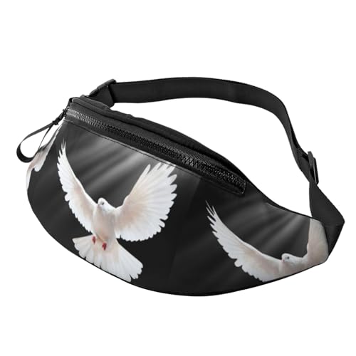Gürteltasche mit Vogelmotiv, für Damen und Herren, leger, Sport, Laufen, Hüfttasche, verstellbarer Riemen, Schwarz , Einheitsgröße, Hüfttaschen Gürteltasche mit Vogelmotiv, für Damen und Herren, leger, Sport, Laufen, Hüfttasche, verstellbarer Riemen, Schwarz , Einheitsgröße, Hüfttaschen von KKKKKOUU