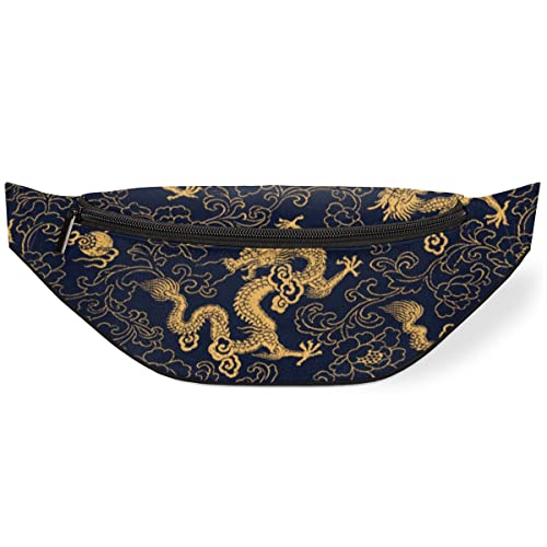Gürteltasche mit chinesischem Drachen für Damen und Herren, orientalisches Tier, verstellbarer Gürtelriemen für Reisen, Laufen, Wandern, Wandern, Radfahren, Schwarz , Einheitsgröße, Hüfttaschen Gürteltasche mit chinesischem Drachen für Damen und Herren, orientalisches Tier, verstellbarer Gürtelriemen für Reisen, Laufen, Wandern, Wandern, Radfahren, Schwarz , Einheitsgröße, Hüfttaschen von KKKKKOUU