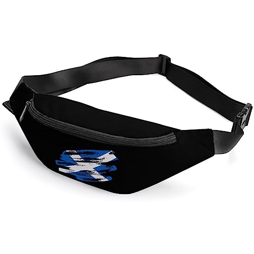 Gürteltasche mit schottischer Flagge, für Herren und Damen, leicht, für Reisen, Sport, Schwarz , Einheitsgröße, Hüfttaschen Gürteltasche mit schottischer Flagge, für Herren und Damen, leicht, für Reisen, Sport, Schwarz , Einheitsgröße, Hüfttaschen von KKKKKOUU