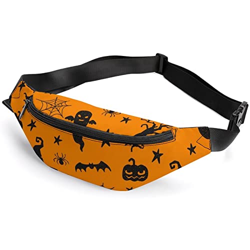Handgezeichnete Aquarell-Cupcakes-Fanny-Tasche, für Erwachsene und Kinder, Sport-Hüfttasche für Männer und Frauen, Kritzelei-Halloween-Symbole, Einheitsgröße, Hüfttaschen Handgezeichnete Aquarell-Cupcakes-Fanny-Tasche, für Erwachsene und Kinder, Sport-Hüfttasche für Männer und Frauen, Kritzelei-Halloween-Symbole, Einheitsgröße, Hüfttaschen von KKKKKOUU