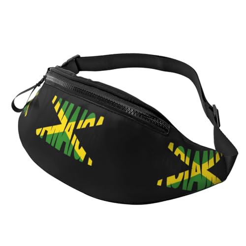 JamaicanBauchtasche für Damen und Herren, Crossbody-Gürteltasche für Reisen, Spazierengehen, Laufen, Wandern, Radfahren, Schwarz , Einheitsgröße, Hüfttaschen JamaicanBauchtasche für Damen und Herren, Crossbody-Gürteltasche für Reisen, Spazierengehen, Laufen, Wandern, Radfahren, Schwarz , Einheitsgröße, Hüfttaschen von KKKKKOUU