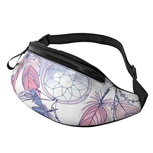Traumfänger-Bauchtasche mit Indianermotiv, modische Hüfttasche, verstellbare Hüfttasche für Männer und Frauen, Schwarz , Einheitsgröße, Hüfttaschen Traumfänger-Bauchtasche mit Indianermotiv, modische Hüfttasche, verstellbare Hüfttasche für Männer und Frauen, Schwarz , Einheitsgröße, Hüfttaschen von KKKKKOUU