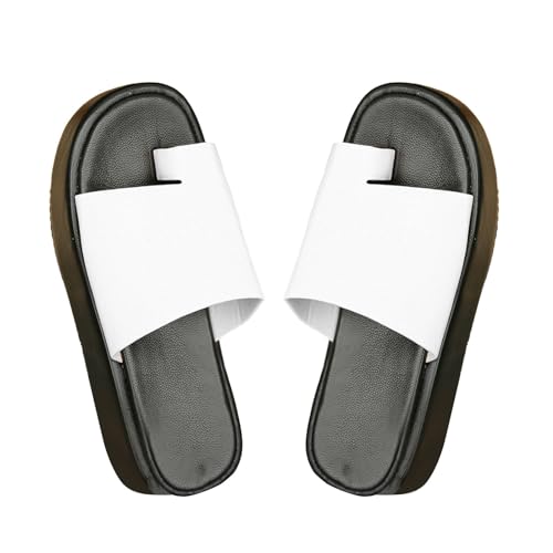 KKvoPiQ Damen-Sandalen für Frühling/Sommer, große Zehenpartie, dicke Sohle, Sandale, Hausschuhe Schuhe Original Damen (White, 39) von KKvoPiQ