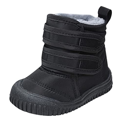 KKvoPiQ Kinder Winter Stiefel Snow Boots Schneestiefel Plüsch Warme Baumwollstiefel mit Kletterverschlüssen Winterstiefel Jungen Mädchen Sport Beiläufige Outdoor Kinderstiefel Winterschuhe von KKvoPiQ