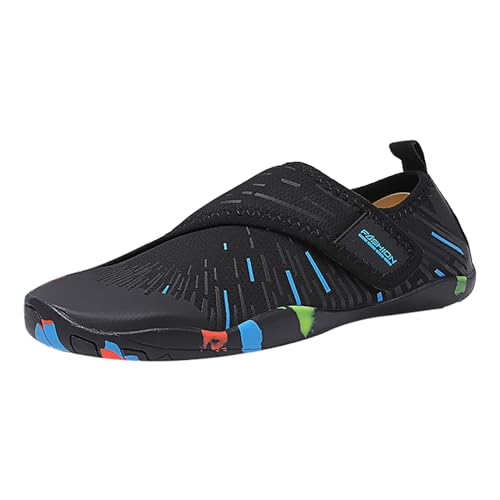 KKvoPiQ Leichte Badeschuhe für Damen und Herren, Tauch- und Strandschuhe, Outdoor-Barfuß-Tauchschuhe, Schwimmen, Waten, Strandschuhe, Regenstiefel Mountainbike Schuhe Damen Ohne klick (Blue, 37) von KKvoPiQ