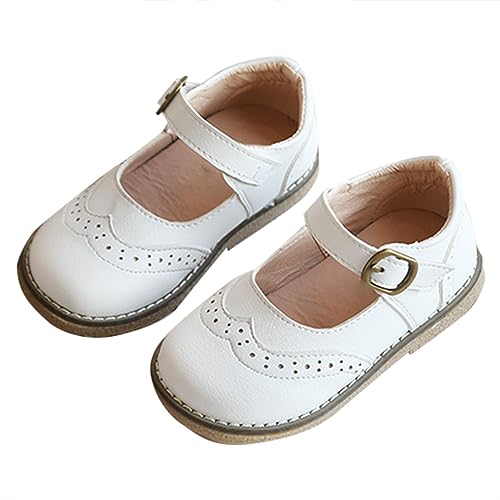 KKvoPiQ Prinzessinnen Schuhe Prinzessin Schuhe Weicher Boden Festlich Ballerina Schuhe Mädchen Abendschuhe Flache Schuhe Kinder Schuhe Loafers von KKvoPiQ