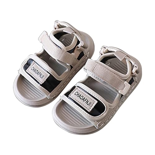 KKvoPiQ Sandalen Junge Sommer Mode Reise für Kinder Kissen Wolke Rutschen rutschfeste schnell trocknende Dusche Badezimmer Sandalen Geschlossene Sandalen Mädchen (Grey, 3-4 Years) von KKvoPiQ