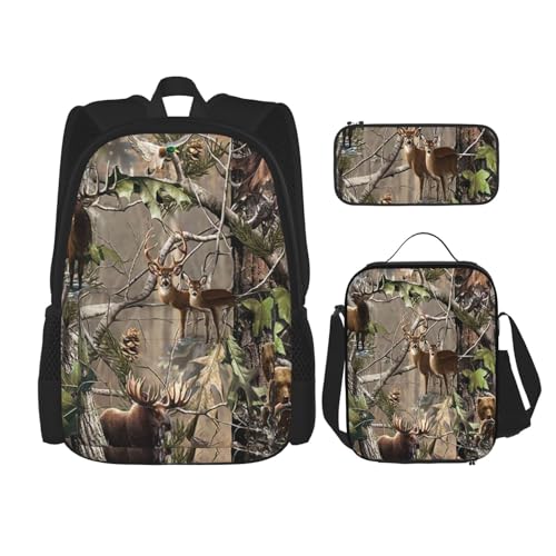KLMELLMDE Umhängetasche 3er Set, Herren und Damen Schulranzen Set, Schultasche, Lunchtasche, Stifttasche Dreier-Set, Bürorucksack, Schulranzen Set, Schwarz , Einheitsgröße, Taschen-Organizer KLMELLMDE Umhängetasche 3er Set, Herren und Damen Schulranzen Set, Schultasche, Lunchtasche, Stifttasche Dreier-Set, Bürorucksack, Schulranzen Set, Schwarz , Einheitsgröße, Taschen-Organizer von KLMELLMDE
