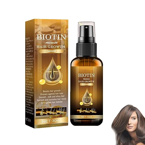 Biotin Haarwachstum Spray,Biotin Spray für Haarwachstum,Biotin Verdickung Kräuterserum,Biotin Haarwachstum Serum Spray,Haarwachstum ätherische Öle,Nährt Haar & Kopfhaut (1PC) von KLOUYHTY