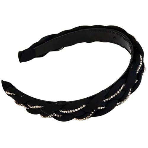 Modisches Geflochtenes Stirnband Haarschmuck Für Damen Party Kopfbedeckung Verziertes Twist Stirnband Lässige Kopfbedeckung Damen Stirnband von KLOVA