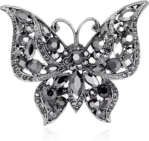 Gorgeous Rhinestone Butterfly Brooch Women's Coat Jacket Dress Hat Scarf Shawl Brooch Pins Badge Accessories Jewellery Gifts von KLUFO