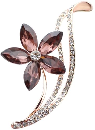 Kristall Blume Brosche,Strass Brosche,Damen Kleidung Zubehör Schmuck Braut Mädchen Damen Geschenke Schmuck Geschenke von KLUFO